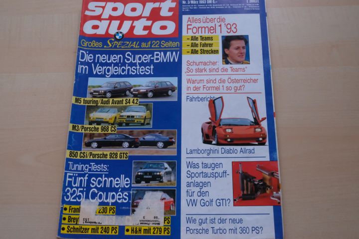 Deckblatt Sport Auto (03/1993)